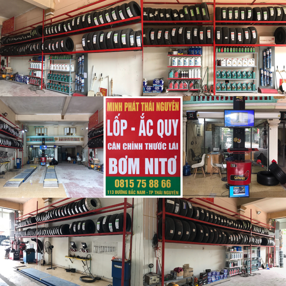 Trung tâm lốp ô tô và ắc quy Minh Phát tại Thái Nguyên